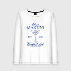 Женский лонгслив хлопок Classic martini