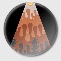 Значок Хэллоуин в тыквенном латте