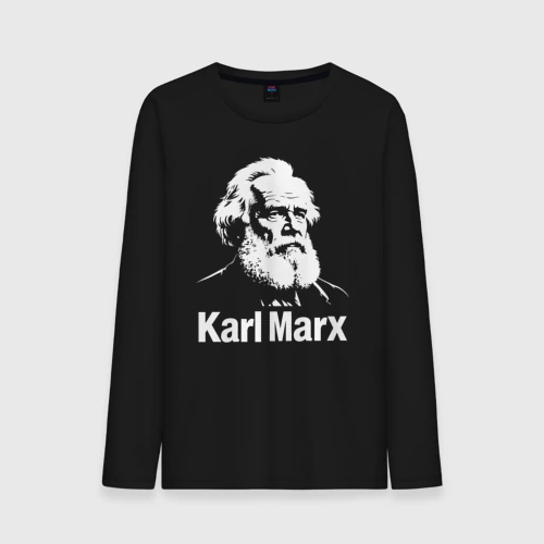 Мужской лонгслив хлопок Граффити Карл Маркс