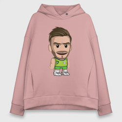 Женское худи Oversize хлопок Малыш Бекхэм