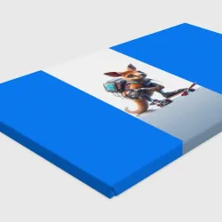 Холст прямоугольный Cyber kangaroo is a cool skateboarder - ai art - фото 3