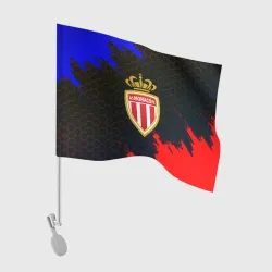 Флаг для автомобиля Monaco брызги красок соты