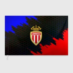 Флаг 3D Monaco брызги красок соты