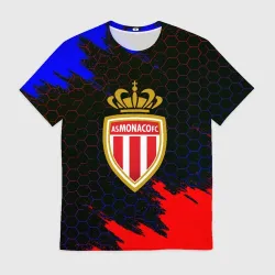 Мужская футболка 3D Monaco брызги красок соты
