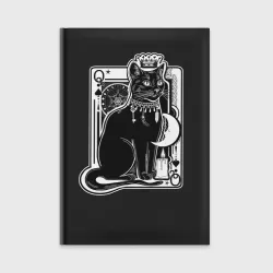 Ежедневник Карта черная кошка дама пик