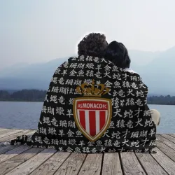 Плед 3D Monaco японские символы текстура - фото 2