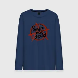 Мужской лонгслив хлопок В духе Punk's Not Dead