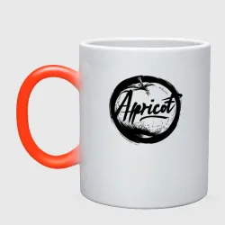 Кружка хамелеон Абрикос арт