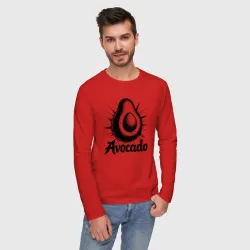 Мужской лонгслив хлопок Авокадо в готическом стиле - фото 2