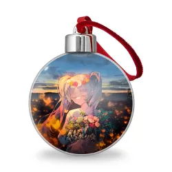 Ёлочный шар Фрирен с цветами 