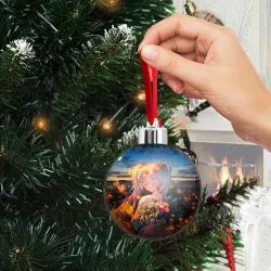 Ёлочный шар Фрирен с цветами  - фото 2