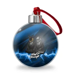 Ёлочный шар Daft Punk - кибер собаки за пультом