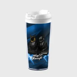 Термокружка-непроливайка Daft Punk - кибер собаки за пультом