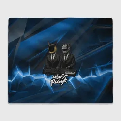 Плед 3D Daft Punk - кибер собаки за пультом