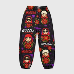 Женские джоггеры оверсайз 3D Славик стиль - паттерн с матрешками