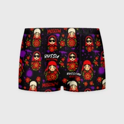 Мужские трусы 3D Славик стиль - паттерн с матрешками