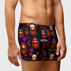Мужские трусы 3D Славик стиль - паттерн с матрешками - фото 2