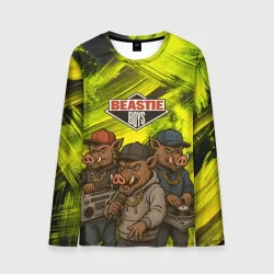 Мужской лонгслив 3D Beastie boys в образе кабанов