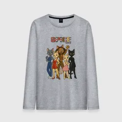 Мужской лонгслив хлопок Spice girls кошки