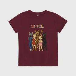 Детская футболка хлопок Spice girls кошки
