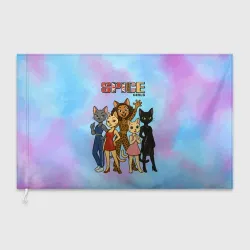 Флаг 3D Spice girls кошки из 90х