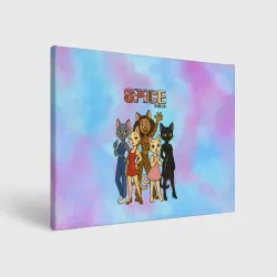 Холст прямоугольный Spice girls кошки из 90х
