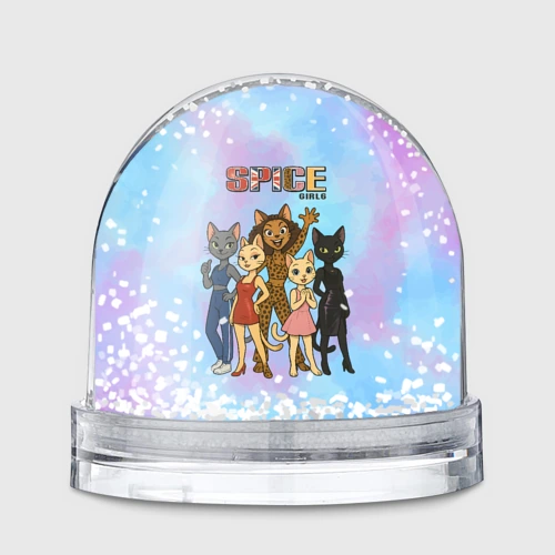 Игрушка Снежный шар Spice girls кошки из 90х