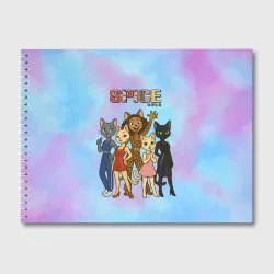 Альбом для рисования Spice girls кошки из 90х