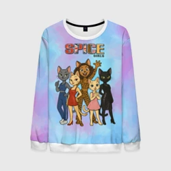 Мужской свитшот 3D Spice girls кошки из 90х