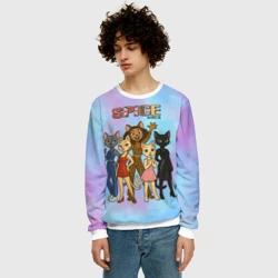 Мужской свитшот 3D Spice girls кошки из 90х - фото 2
