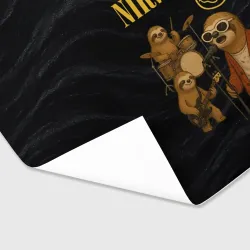 Бумага для упаковки 3D Ленивцы группа Nirvana - фото 2