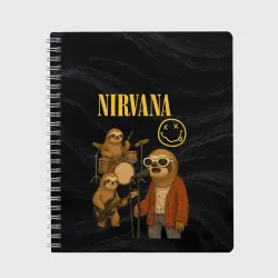 Тетрадь Ленивцы группа Nirvana