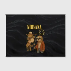 Холст прямоугольный Ленивцы группа Nirvana - фото 2