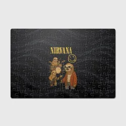 Головоломка Пазл магнитный 126 элементов Ленивцы группа Nirvana
