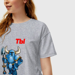 Женская футболка хлопок Oversize Запись в дачники - фото 2