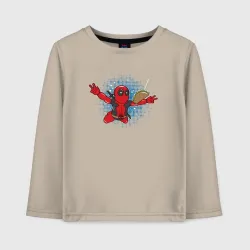 Детский лонгслив хлопок Deadpool nevermind