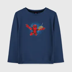Детский лонгслив хлопок Deadpool nevermind