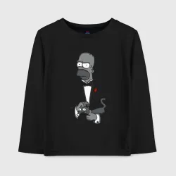 Детский лонгслив хлопок Homer godfather