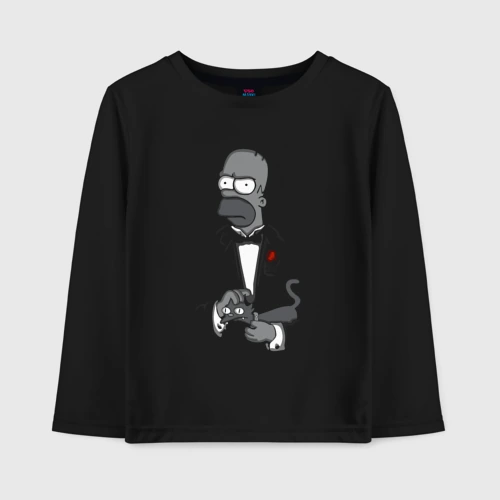 Детский лонгслив хлопок Homer godfather