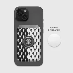 Картхолдер Magsafe магнитный Inter паттерн люди спорт - фото 2