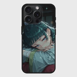 Чехол силиконовый для Apple iPhone 15 Pro матовый Маомао с кошачьими ушками