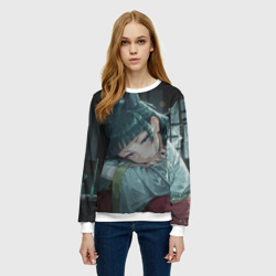 Женский свитшот 3D Маомао с кошачьими ушками - фото 2