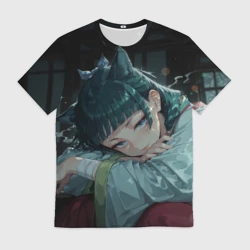 Мужская футболка 3D Маомао с кошачьими ушками