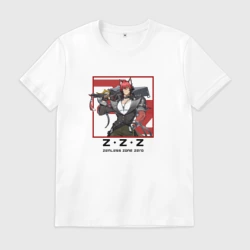 Мужская футболка хлопок Комано Манато - Zenless Zone Zero