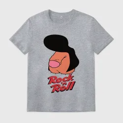 Мужская футболка хлопок Логотип rock n roll мем