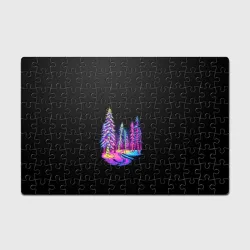 Головоломка Пазл магнитный 126 элементов  Neon forest
