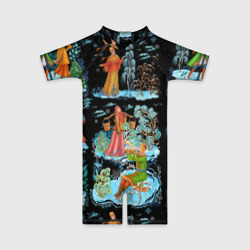 Детский купальный костюм 3D Русские народные зимние гуляния