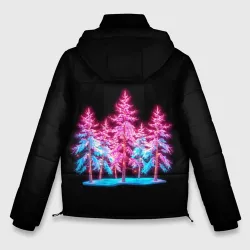 Мужская зимняя куртка 3D Neon forest - фото 2