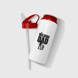 Бутылка для воды с трубочкой Walking dad - фото 2