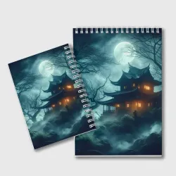 Блокнот Пристанище лунной ведьмы - нейроарт фантазия - фото 2